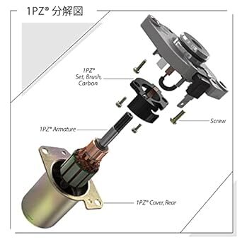 1PZ JPS-2JG セルモーター ヤマハ 耐久性 ジョグ JOG アプリオ SA11J SA16J SA24J バイク オート_画像4