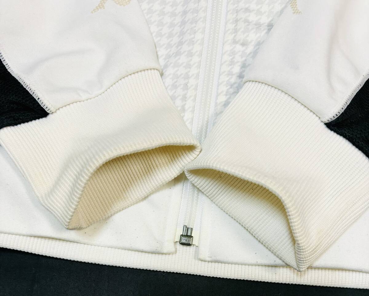 KAPPA Kappa Kappa outer garment jersey OMINI Mark white × black size men's S