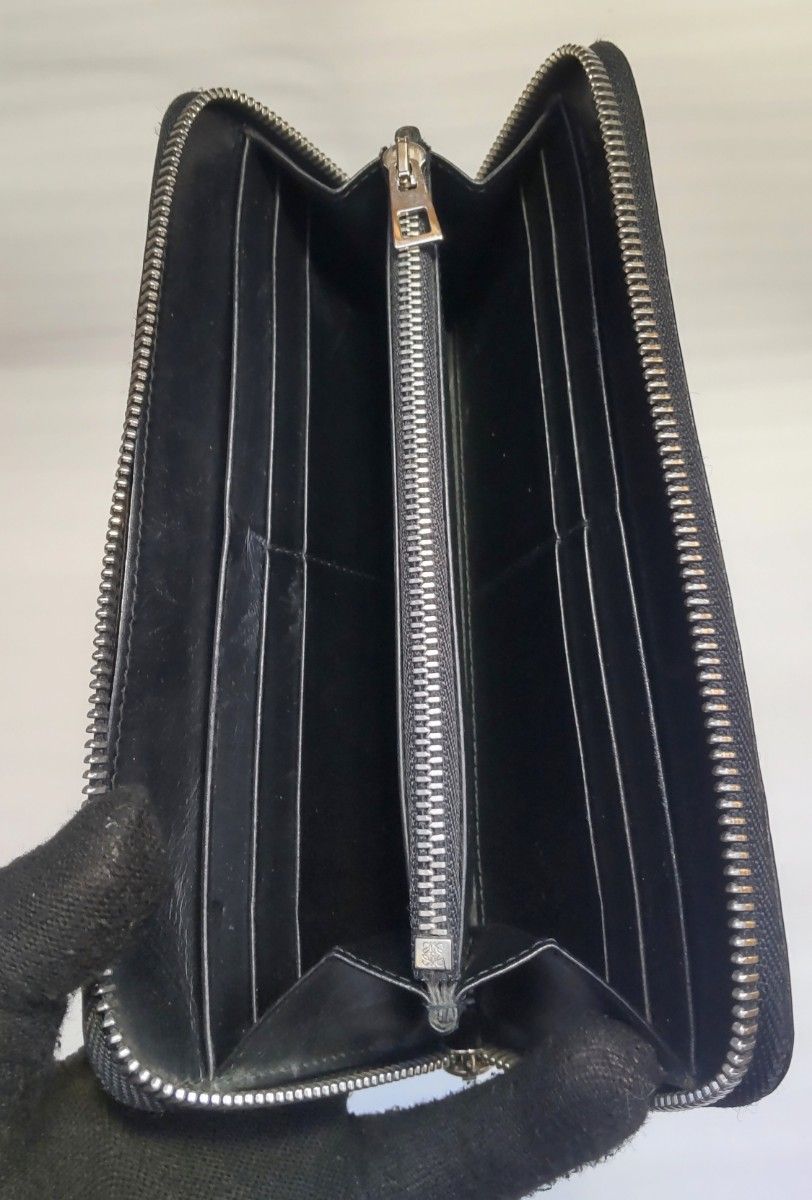 LOEWE ロエベ 財布 長財布 ラウンドファスナー レザー ブラック LOEWE ロエベ 財布 長財布 ラウンドファスナー レザー ブラック