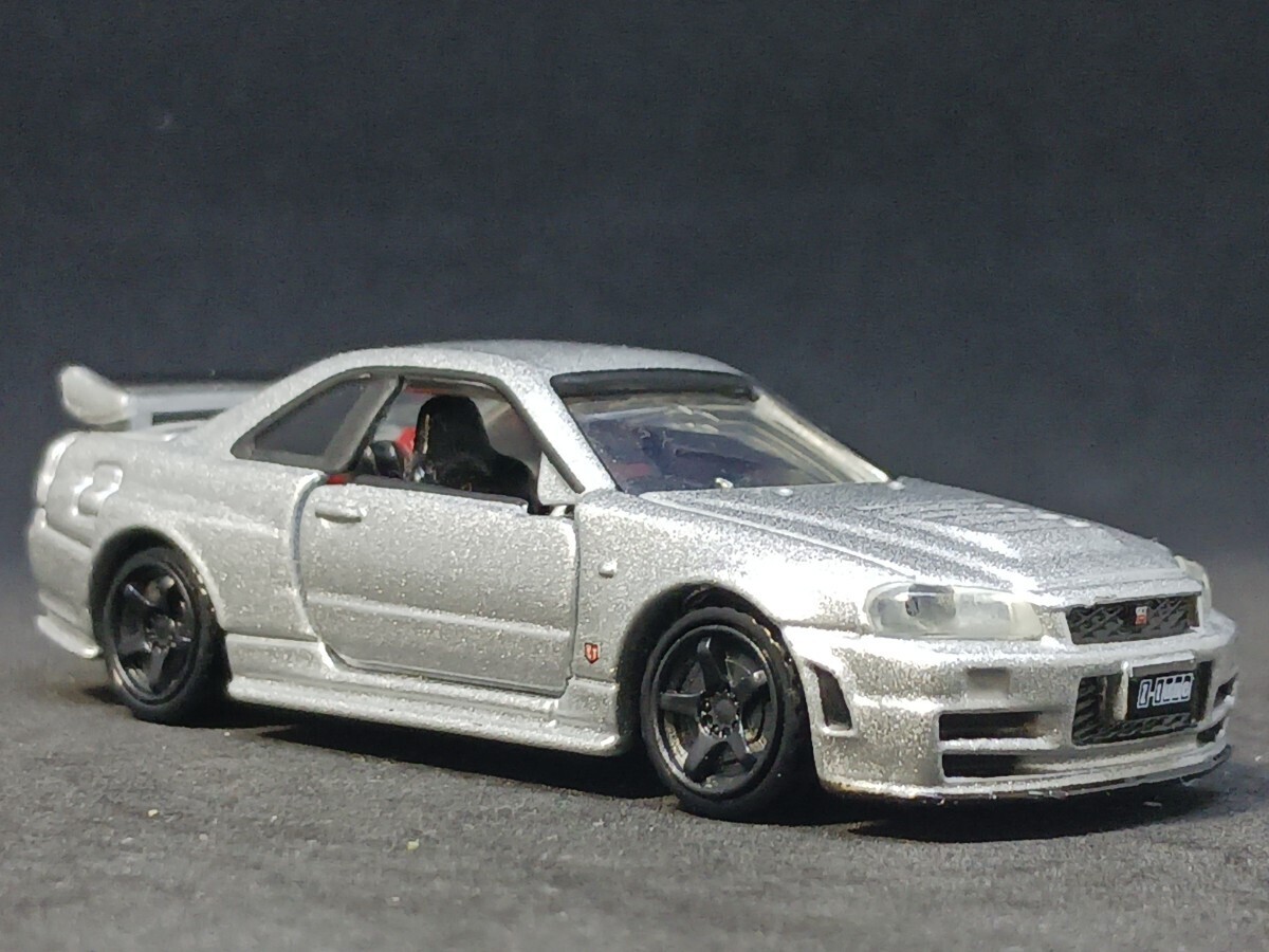 ◆トミカプレミアム(1/62)◆ニスモ・R34GT-R・Zチューン(銀)◆箱なし/ルース/ほぼ美品★夢屋TP059★の画像3