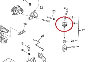 ゼノア ZENOAH 燃料パイプ用 グロメット (シール) G370 G375 G3700 G4200 G4211 G3711　チェンソー　純正_画像2