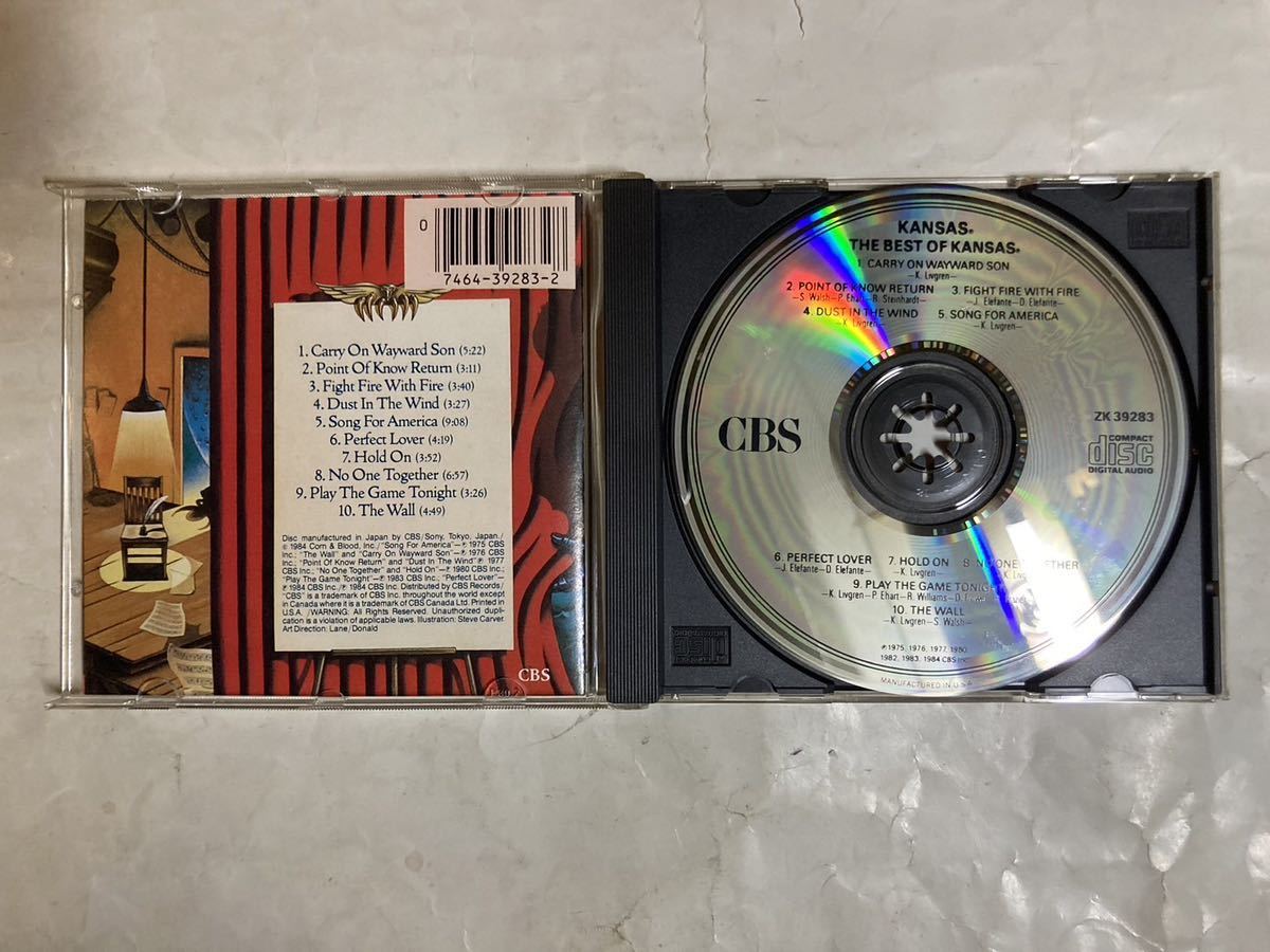 CD 1989年 US盤 Kansas The Best Of Kansas ZK39283_画像4
