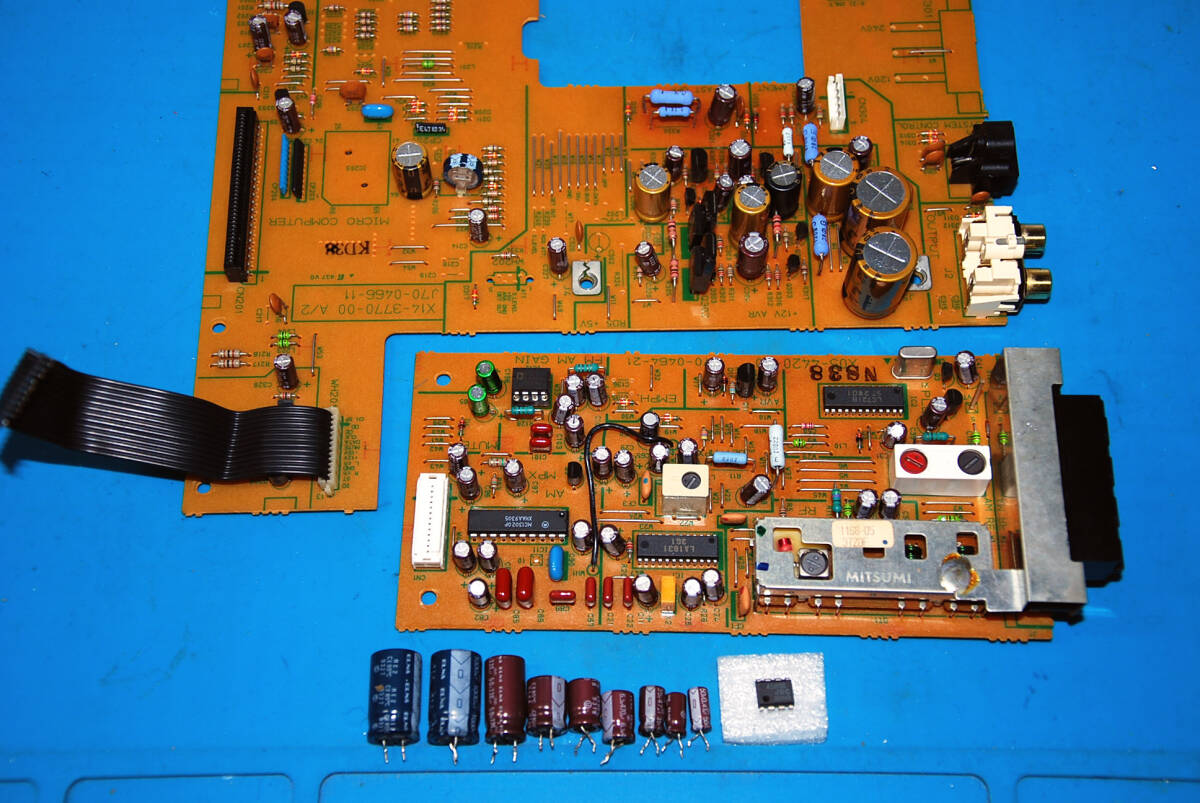  thin type good sound AM/FM tuner T-1001 ( parts exchange * cleaning settled )