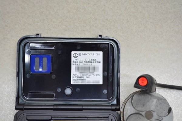 【日本無線】 二輪車 ETC車載器 アンテナ分離型 型式 JRM-11　動作確認済み　0110D_画像4