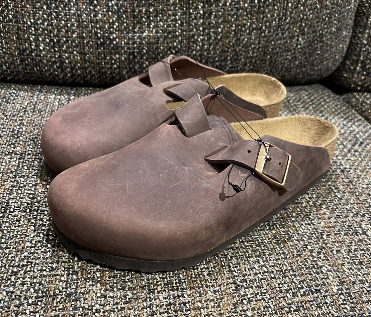 新品未使用/BIRKENSTOCK正規品/Boston/39サイズ、25cm ブラウン ビルケンシュトック_画像1