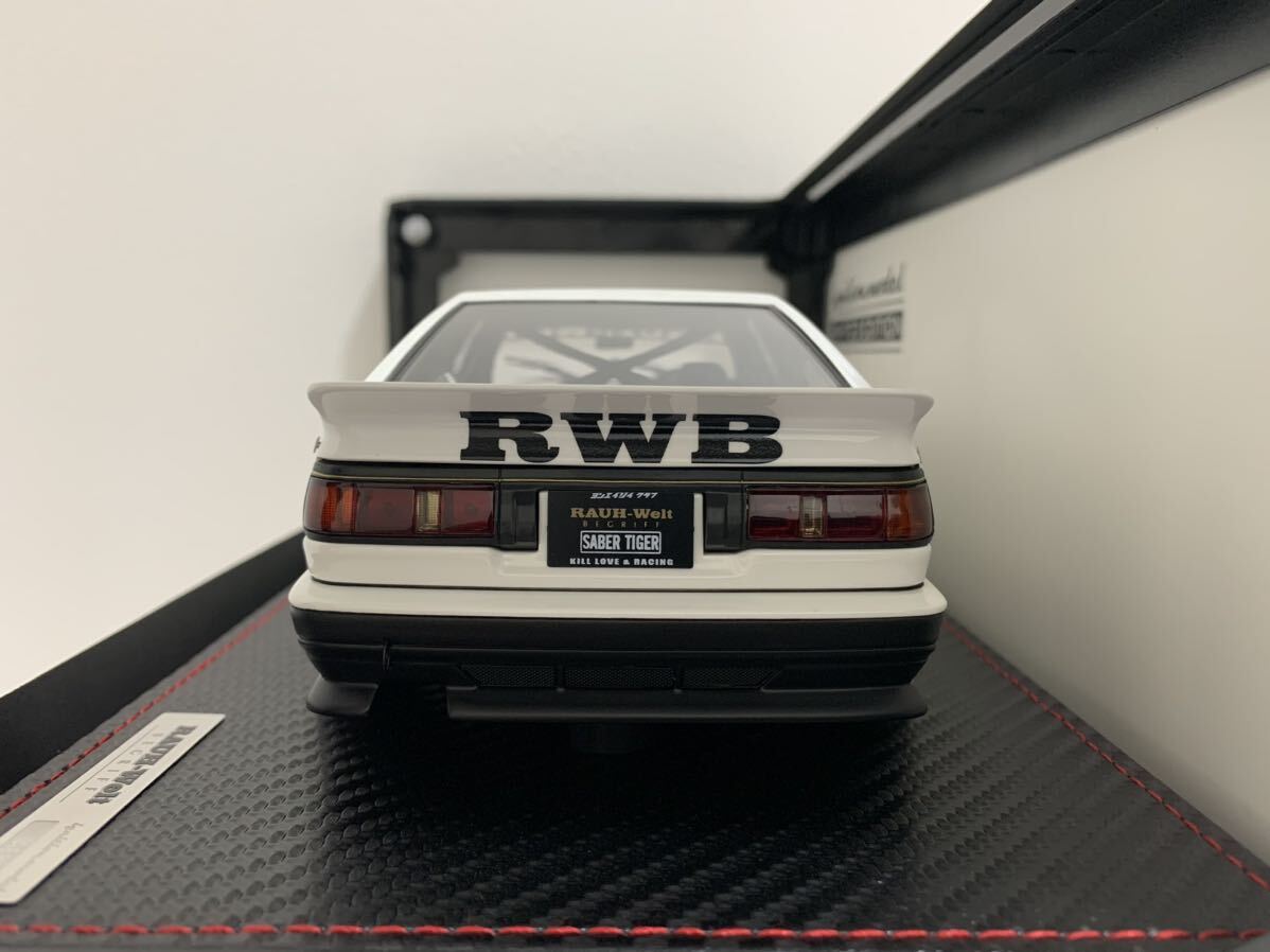 イグニッションモデル WEB限定 1/18 RWB AE86 White/Black IG2968 ignition model トヨタ レビン RS ワタナベ_画像5