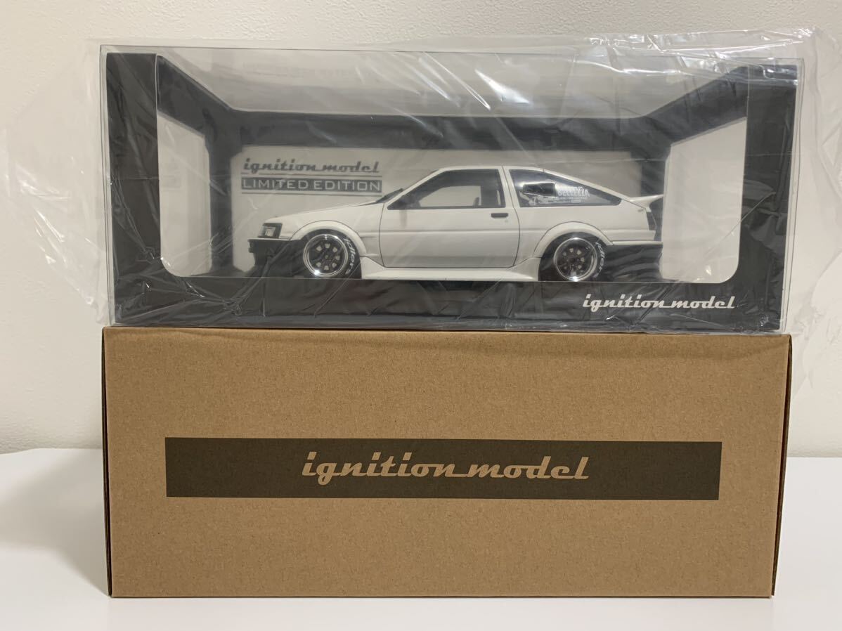 イグニッションモデル WEB限定 1/18 RWB AE86 White/Black IG2968 ignition model トヨタ レビン RS ワタナベ_画像6