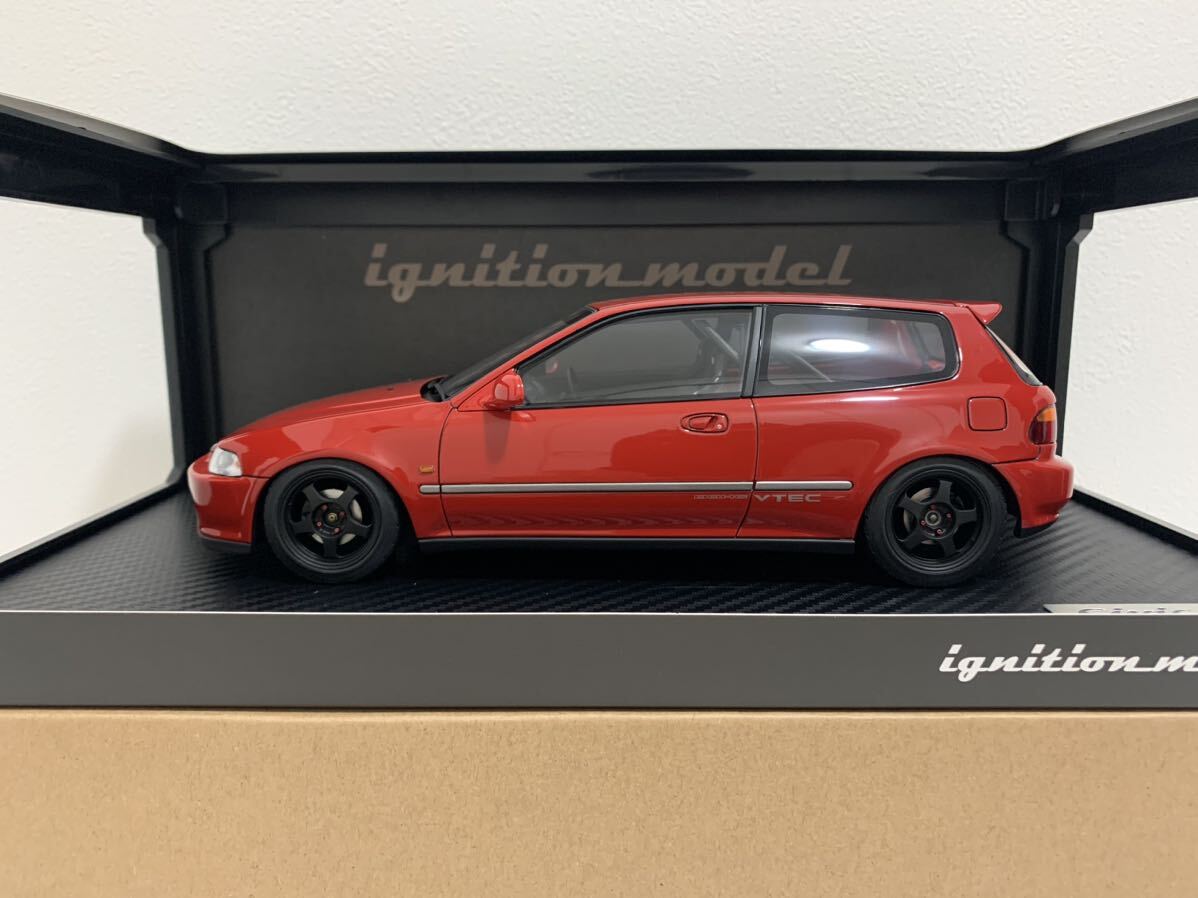 イグニッションモデル 1/18 ホンダ シビック Honda CIVIC (EG6) Red IG3045 ignition model_画像3