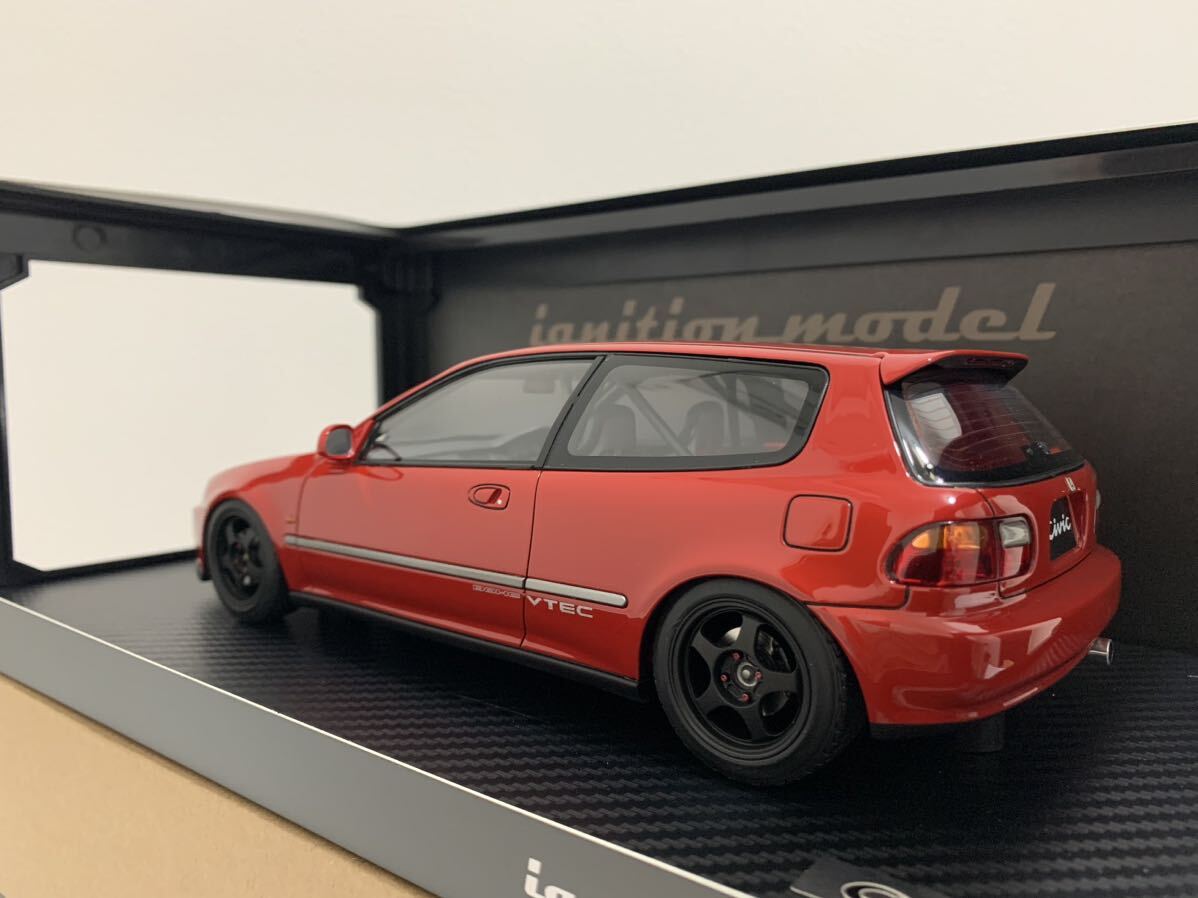 イグニッションモデル 1/18 ホンダ シビック Honda CIVIC (EG6) Red IG3045 ignition model_画像2