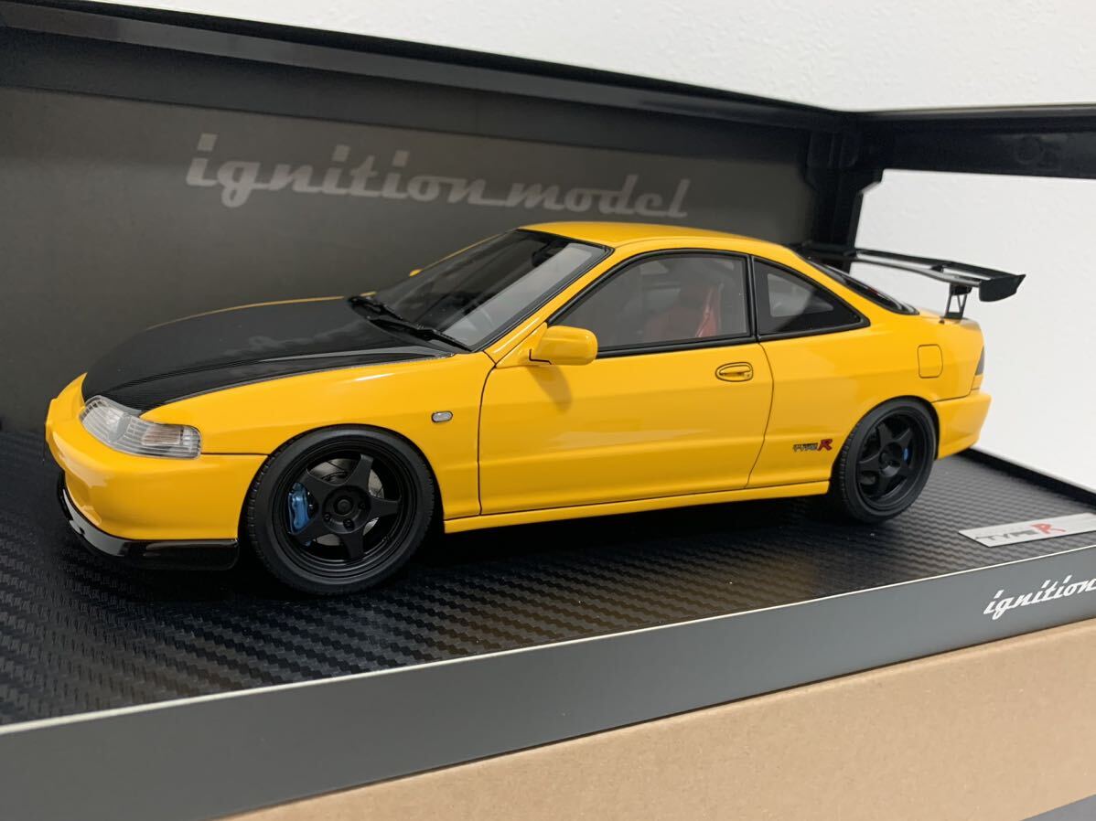 イグニッションモデル 1/18 ホンダ インテグラ Honda INTEGRA (DC2) TYPE R Yellow IG3059 タイプR ignition modelの画像4