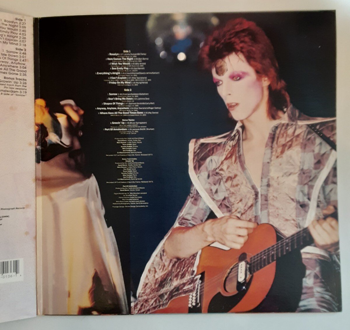 【断捨離大特価】帯付き DAVID BOWIE PINUPS RYKO ANALOGUE LIMITED PRESS No.1424 RALP 0136-2 デビッド・ボウイー デヴィッド・ボウイ_画像3