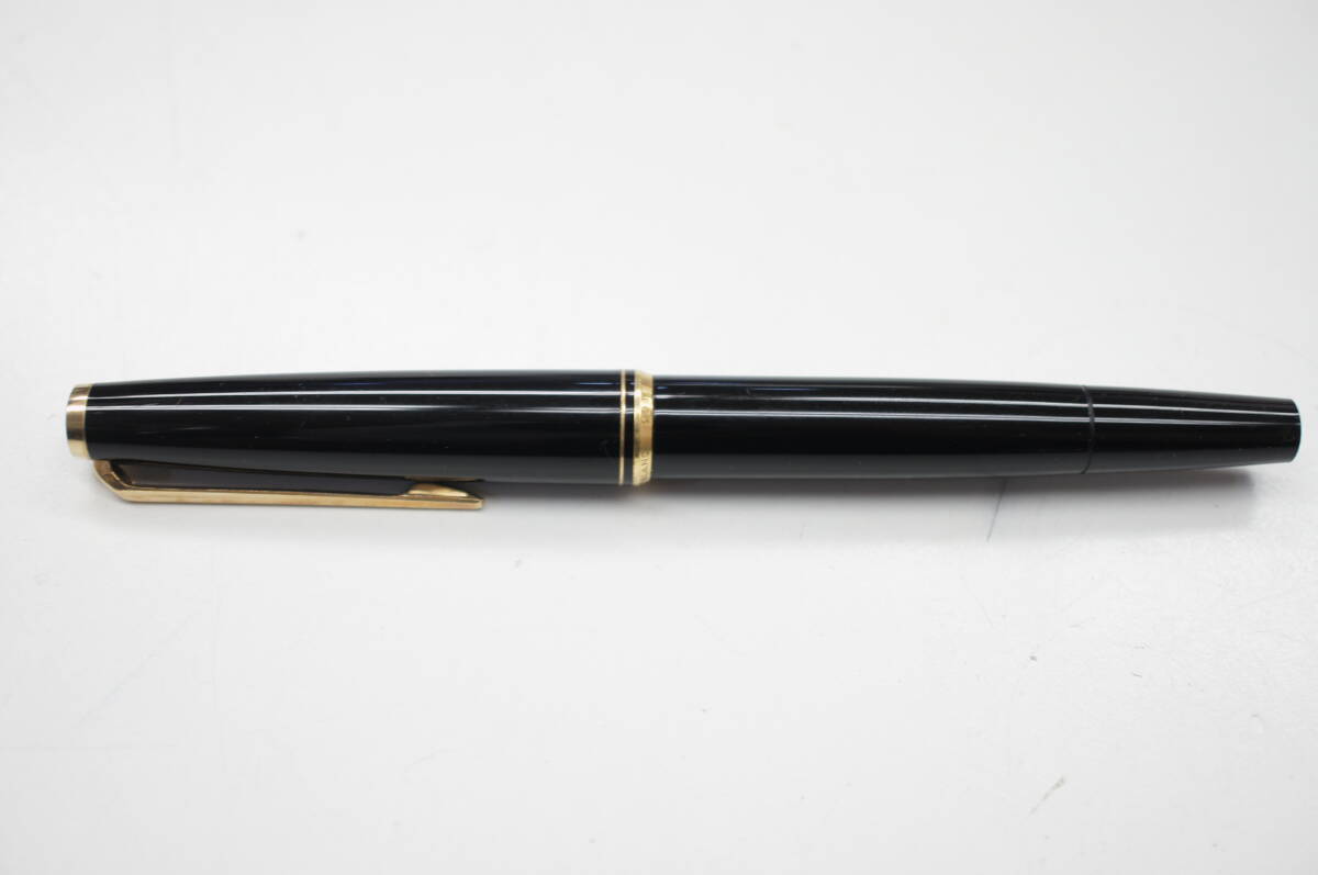 美品/動作品◇MONTBLANC モンブラン No.221 吸引式 万年筆 ブラック×ゴールド ビンテージ 文房具 筆記用 （50043-4）_画像1