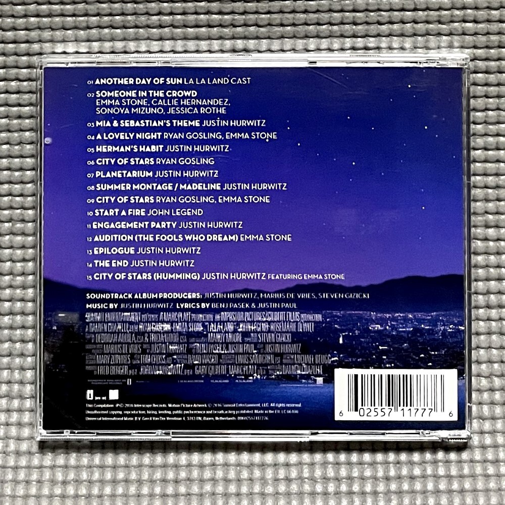 【送料無料】 La La Land (Original Motion Picture Soundtrack) / Justin Hurwitz 【CD】 ラ・ラ・ランド / Interscope Records_画像2