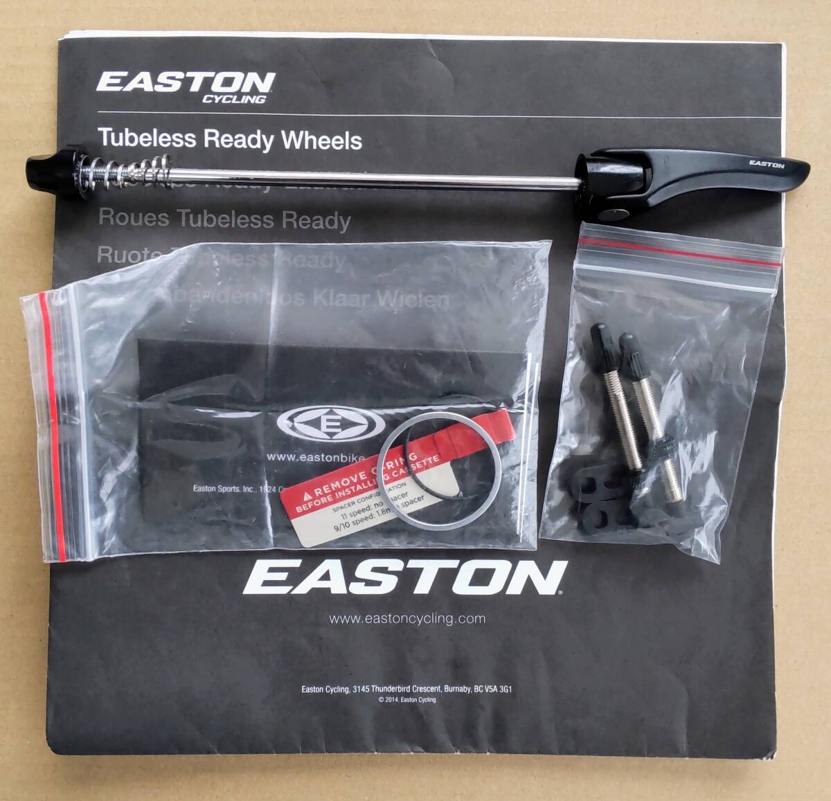 〈美品 送料無料〉EASTON イーストン EA90 SL 19.5C TL-Ready チューブレスレディ ロードホイールの画像10