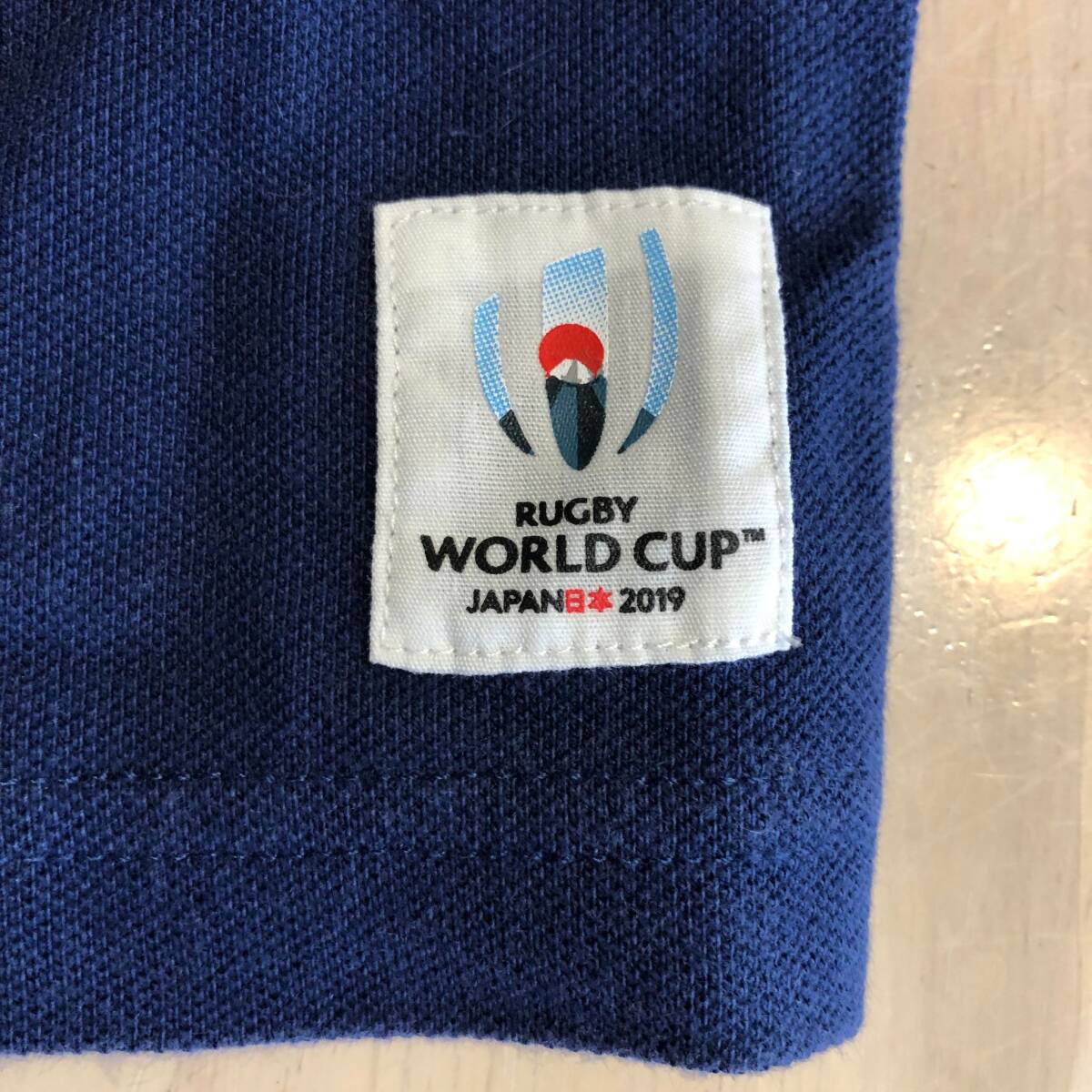 ★WORLD CUP RUGBY 2019 ラグビーシャツ　サイズ：XL　カラー：ブルー系 　ユーズド 状態良好！ ラグビーワールドカップ_画像4