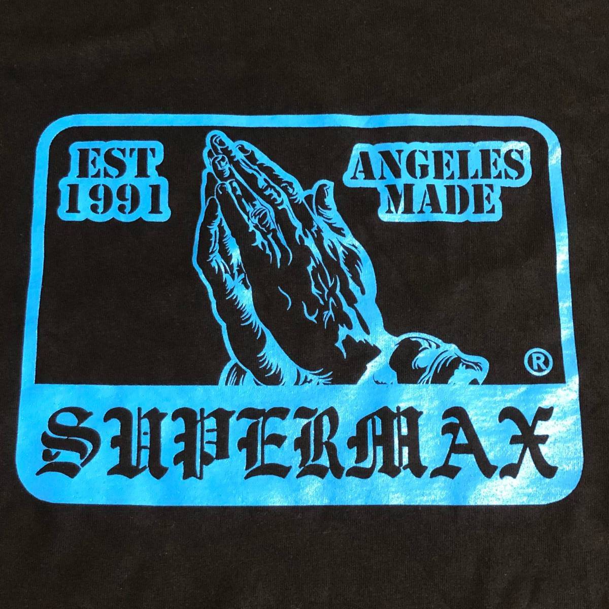 ◎ステッカー付!SUPERMAX HARDWARE XL スーパーマックス OGTシャツ ブラック ロサンゼルス hardcore チカーノ ローライダー Lowrider_画像3