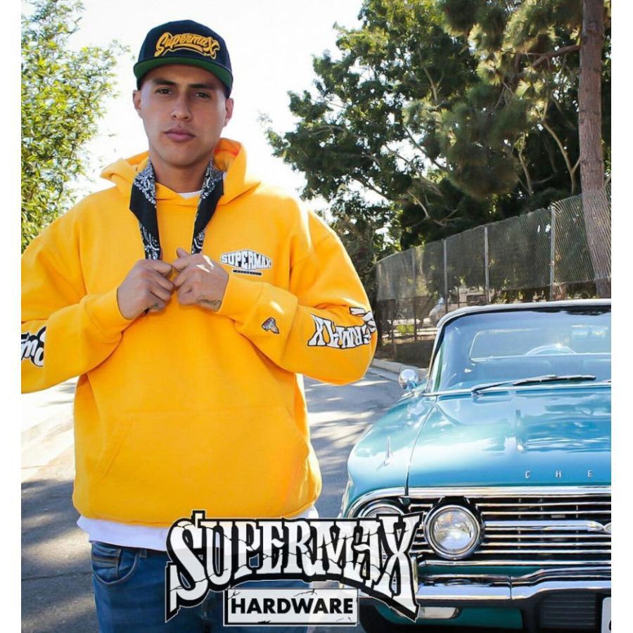 ◎SUPERMAX HARDWARE スーパーマックス ステッカー付! トラッカー キャップ 黒#0 ロサンゼルス hardcore Streetbrand チカーノ Lowrider_画像9