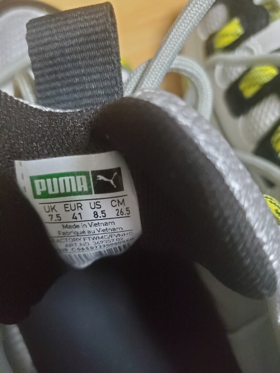 PUMA CELL ENDURA 26.5CM プーマ セル 369357 02 新品未使用 白/イエロー スニーカー_画像7