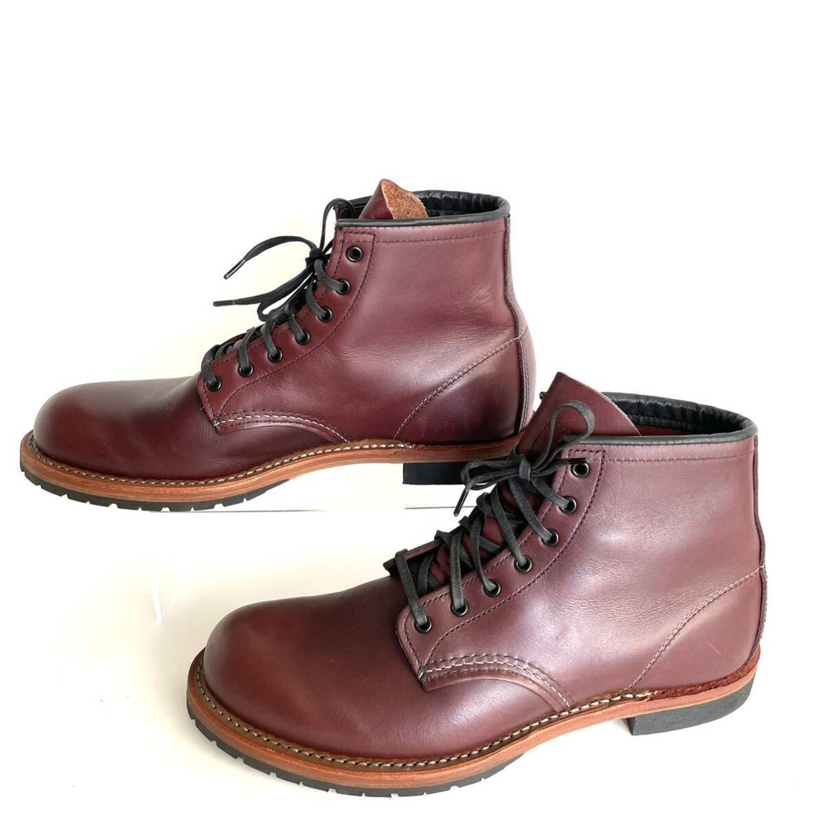 美品 REDWING 9011 BECKMAN ブーツ 9 1/2 D ブラックチェリー レッドウィング 27.5cm ベックマン_画像5