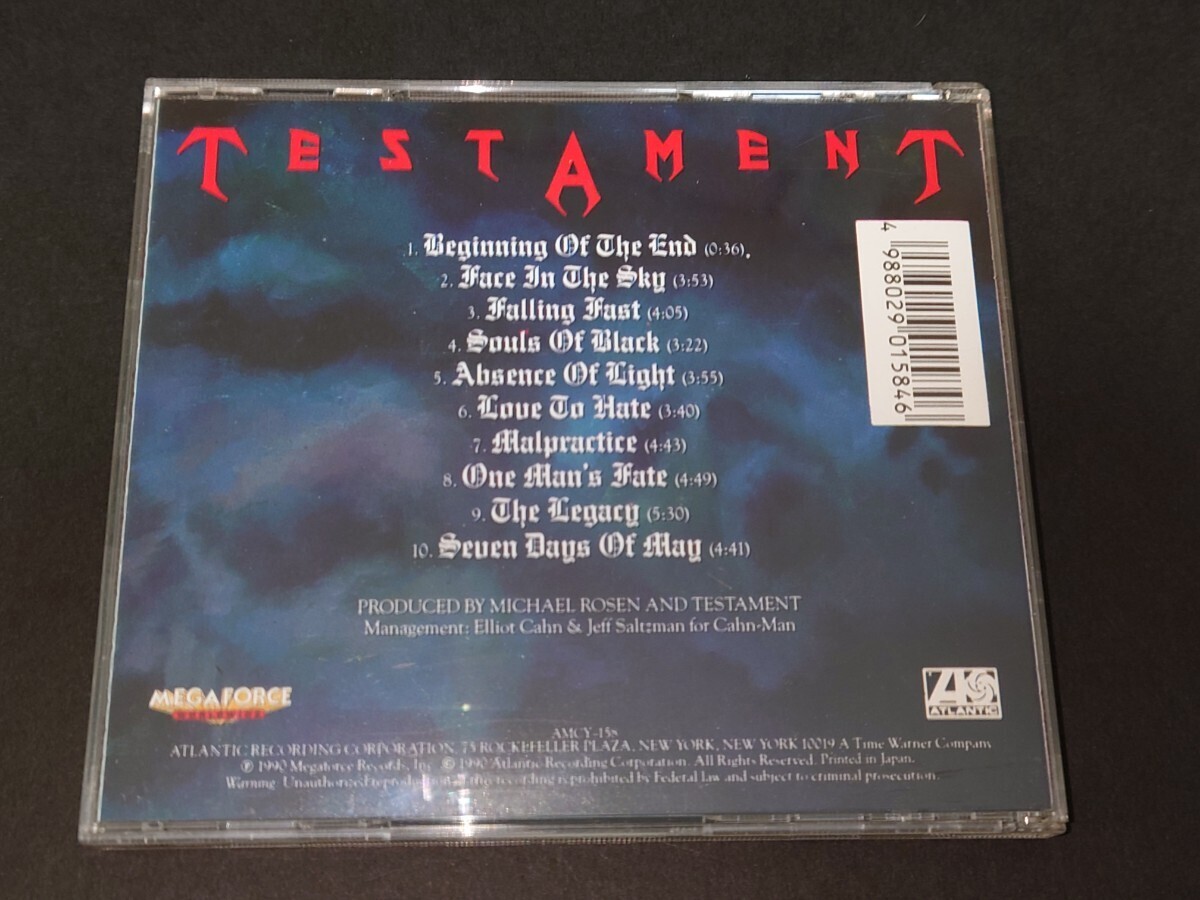 【国内盤 旧規格 帯付】テスタメント/TESTAMENT◆ソウルズ・オブ・ブラック/SOULS OF BLACK◆1990年作品/4th_画像5