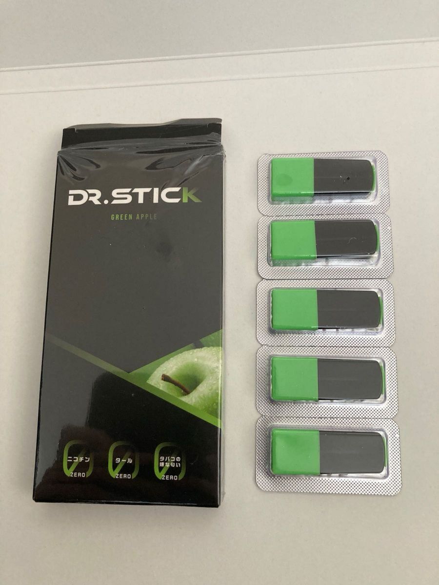 Dr.Stick ドクタースティック／リキッド／フレーバー／グリーンアップル／2箱（10個）+メンソール1個