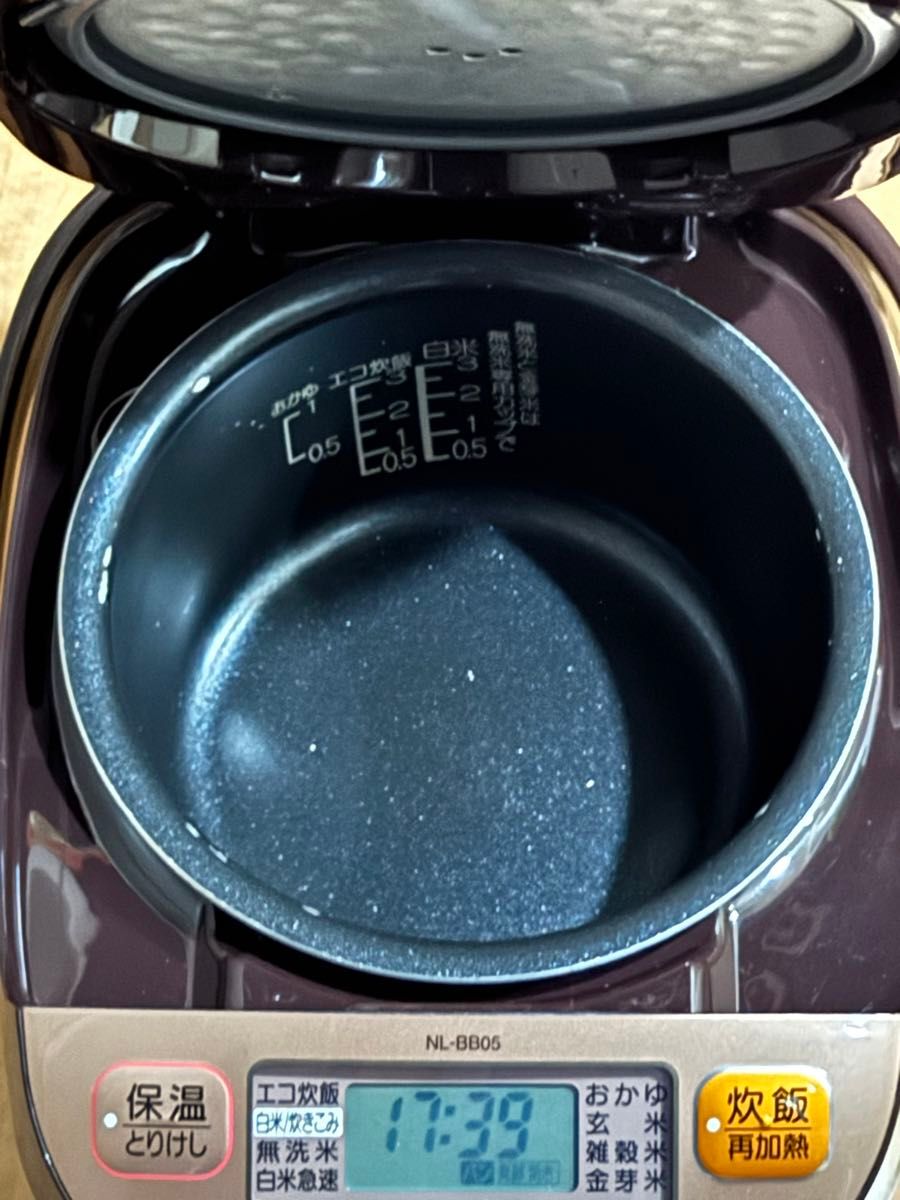 マイコン炊飯ジャー NL-BB05型 カッパーブラウン 18年製 象印 炊飯器 3合