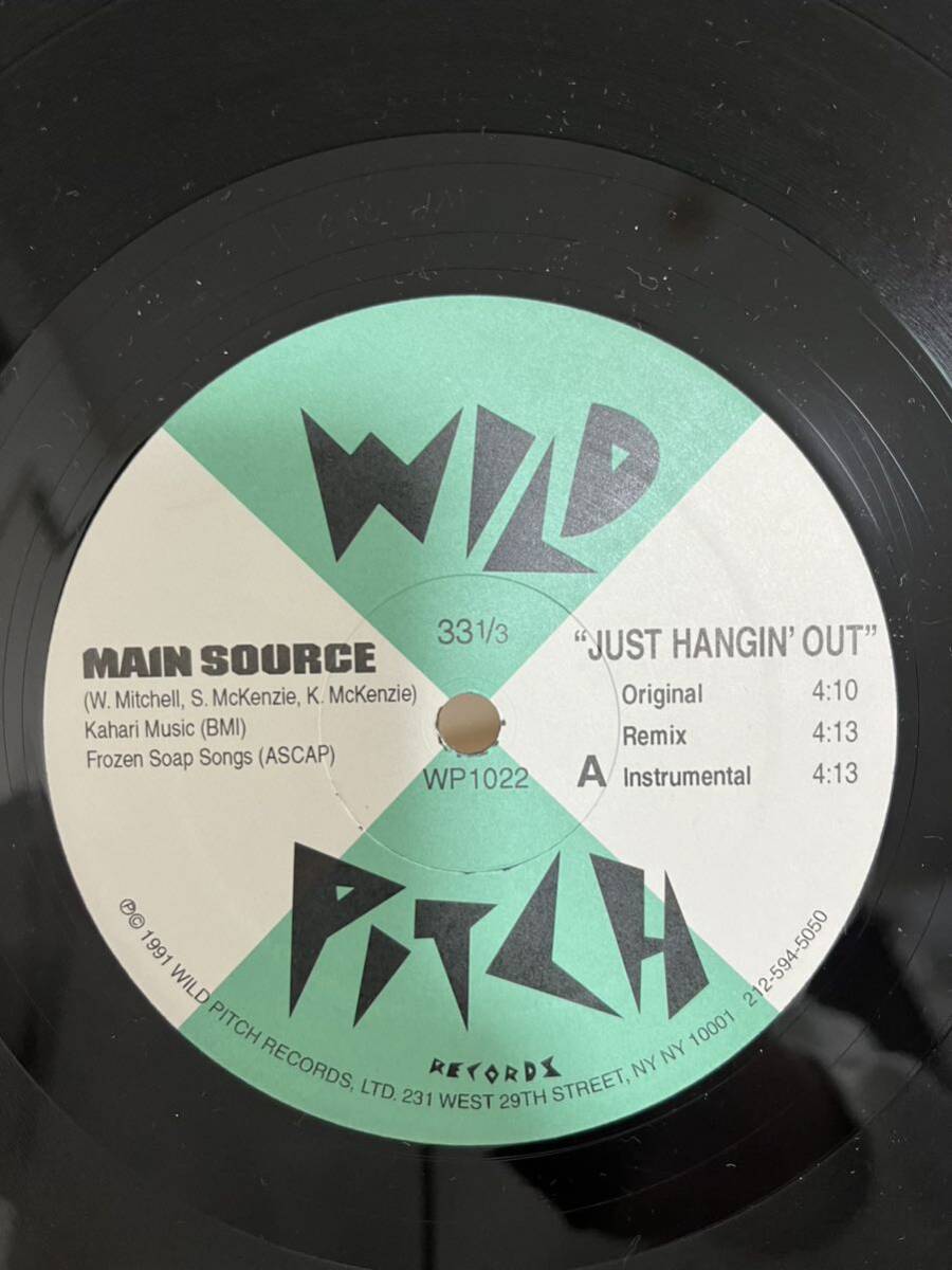 USオリジナル MAIN SOURCE/Just Hangin' Out / LIVE AT THE BARBEQUE BBQ nas large professor_画像4