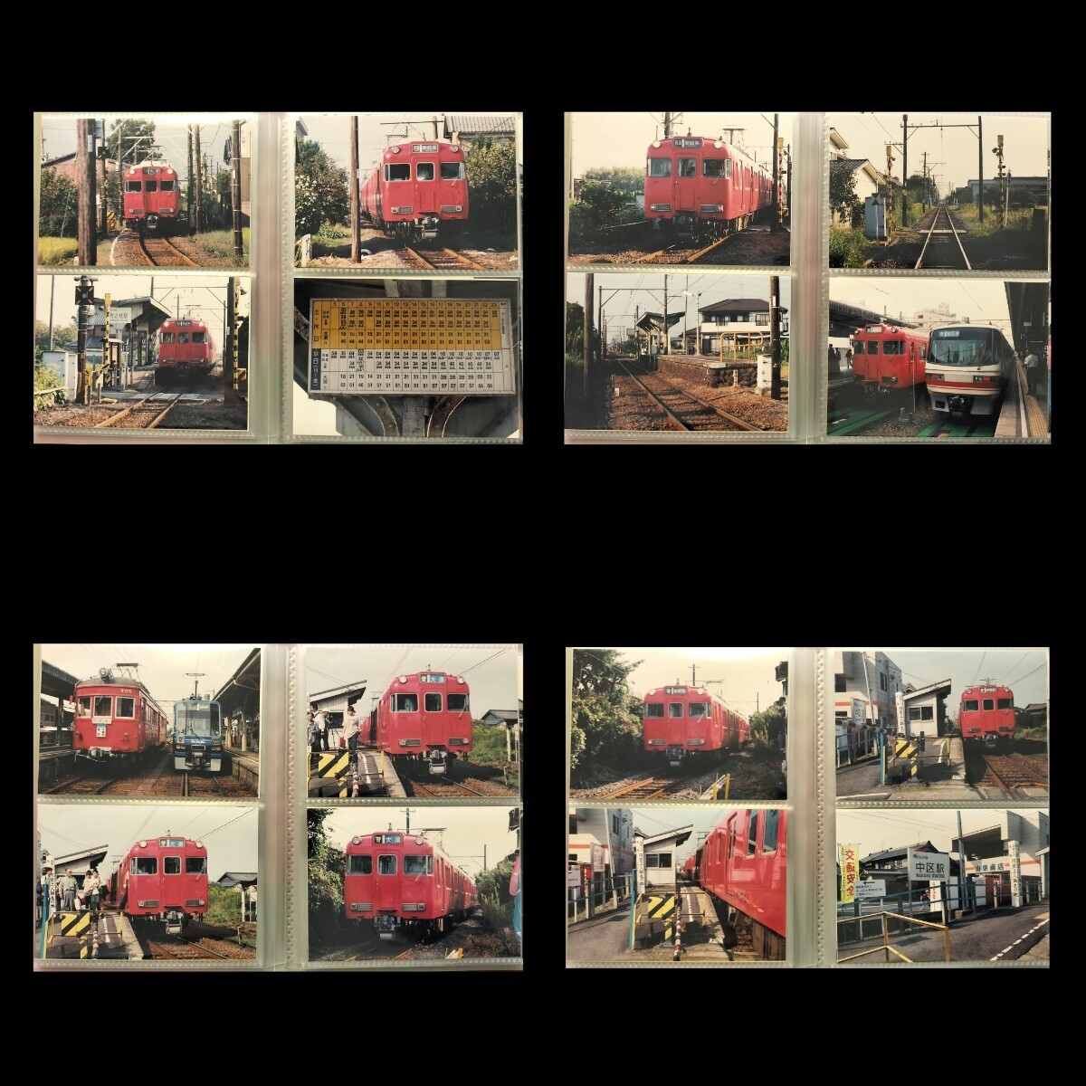  old railroad photograph Nagoya railroad name iron one man car city . branch station middle district station north . field station railroad photograph .. iron mo750 shape 6000 series 5500 series all 80 sheets that time thing M