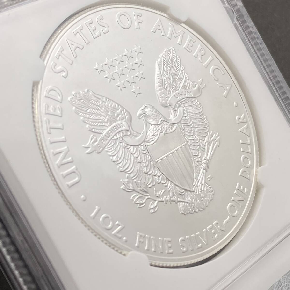 2014年 アメリカンイーグル 銀貨 イーグル銀貨 アーリーリリース 1オンス リバティ 純銀 自由の女神 NGC MS70の画像7