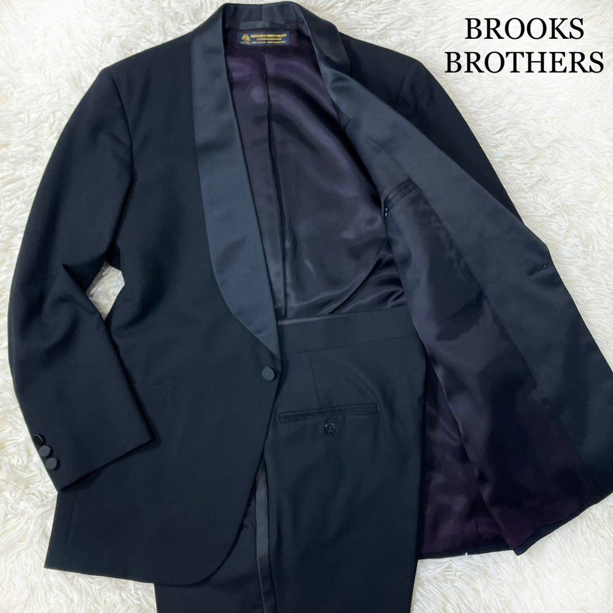 BROOKS BROTHERS ブルックスブラザーズ セットアップ タキシード スーツ セットアップ ブラックフォーマル アメリカ製 L〜XL.LL位　黒