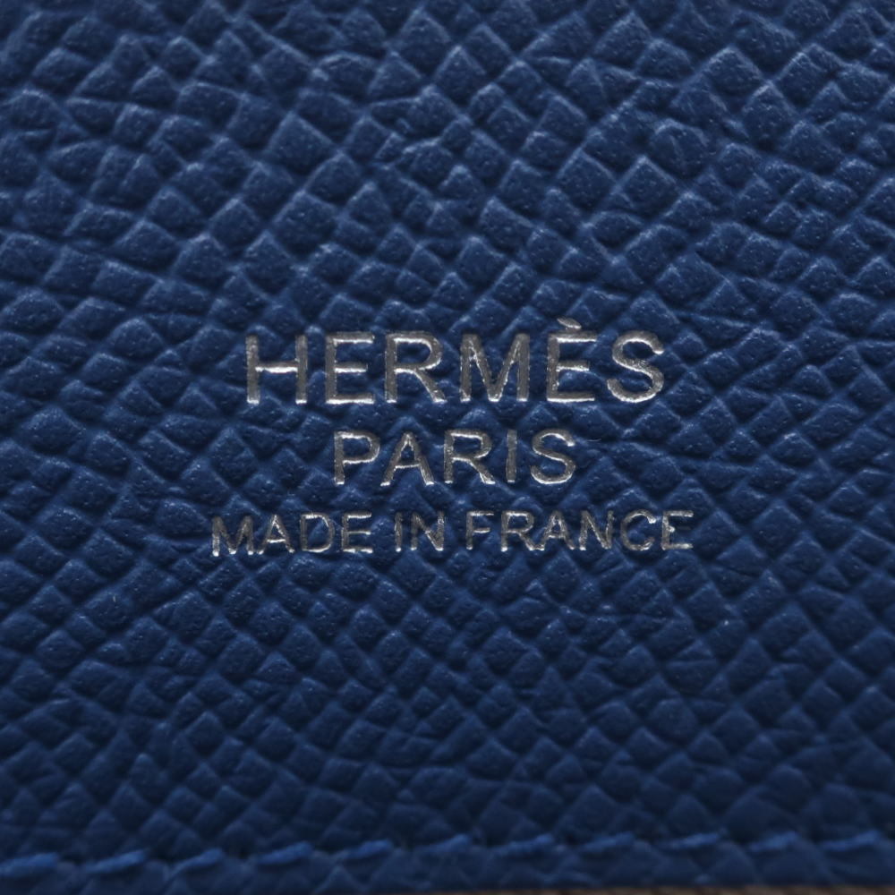 HERMES エルメス マキシボックス カバス 30 A刻印 ヴォーグリズリー ヴォーエプソン グリスカイユ ブルー◆中古Aランク_画像8