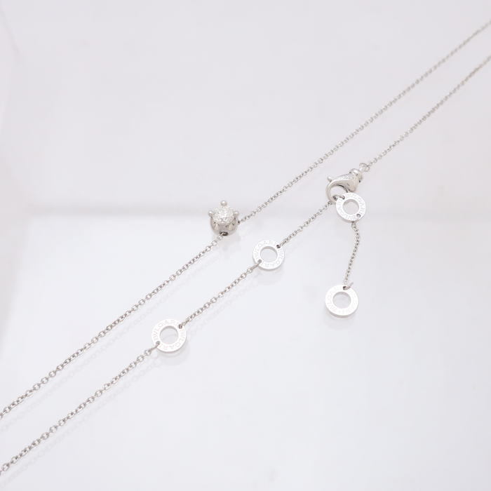 【代引可】 コロナ ブルガリ BVLGARI 63182円 ダイヤモンド ネックレス 一粒 ネックレス