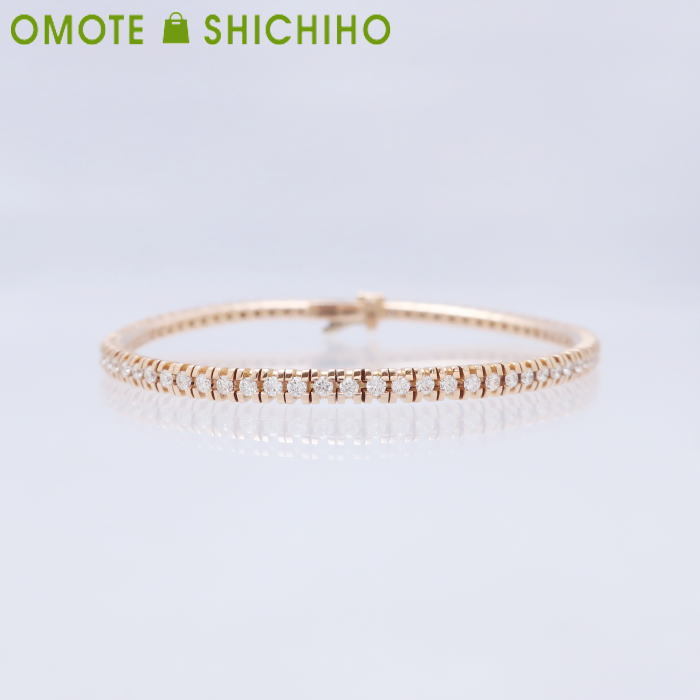 ADORO アドロ Linea Bracciale ブレスレット K18 PG ピンクゴールド ダイヤモンド D:1.65ct ジュエリー 未使用品◆Sランク