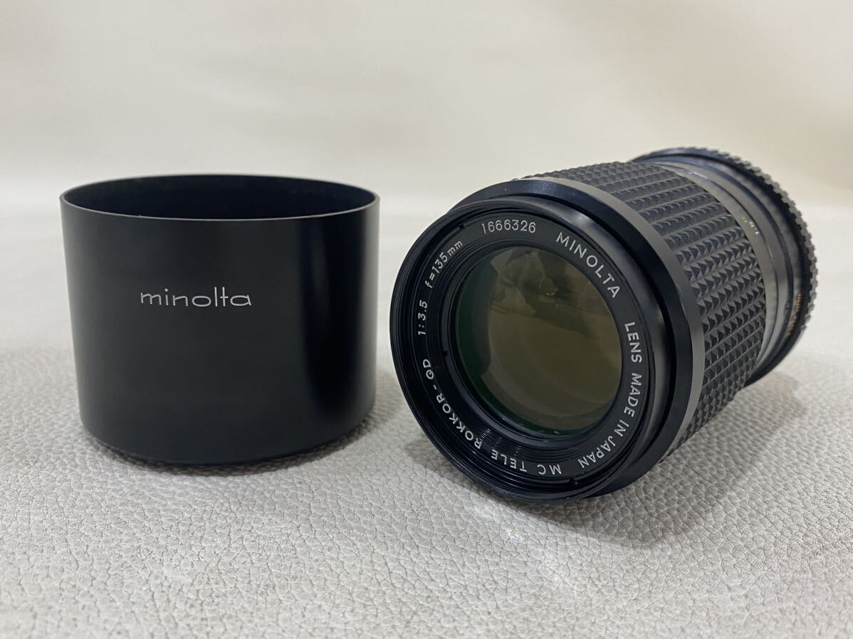 R4C035◆ ミノルタ MINOLTA MC TELE ROKKOR QD 1:3.5 135mm カメラ レンズ 単焦点の画像1
