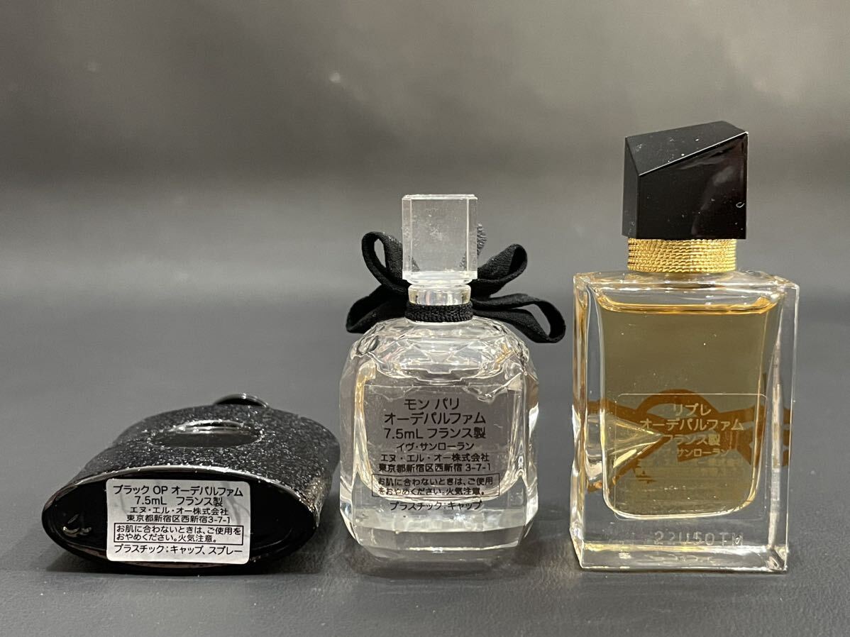 S4C496◆新古品◆ イヴサンローラン Yves saint Laurent ブラック OP モン パリ リブレ ミニ香水 7.5ml セット_画像4