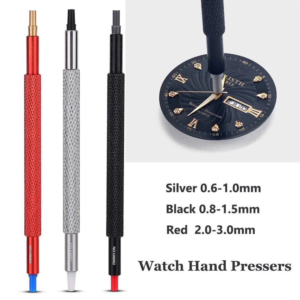  clock tool watch tool needle pushed ... pushed .. wristwatch Movement repair adjustment custom 3ps.@6 pattern set 