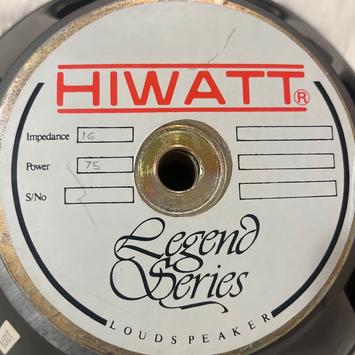 Hiwatt Legend Series Speakers ギターアンプ用スピーカー 16Ω 英国製 ハイワット 12インチ 希少！の画像10