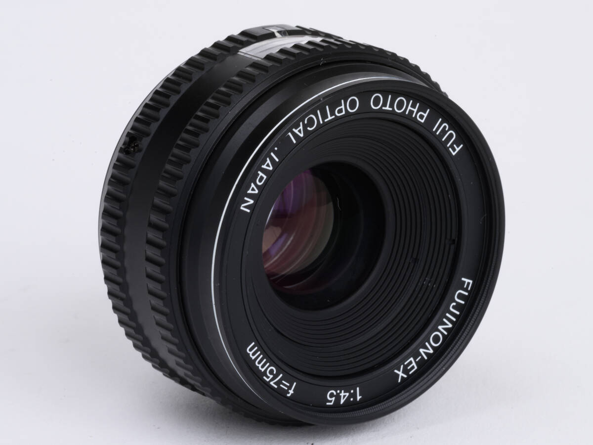 中古美品 富士フィルム Fujifilm FUJINON EX 75mm F4.5（6×6cm判用）引き伸ばしレンズ 引伸レンズの画像2