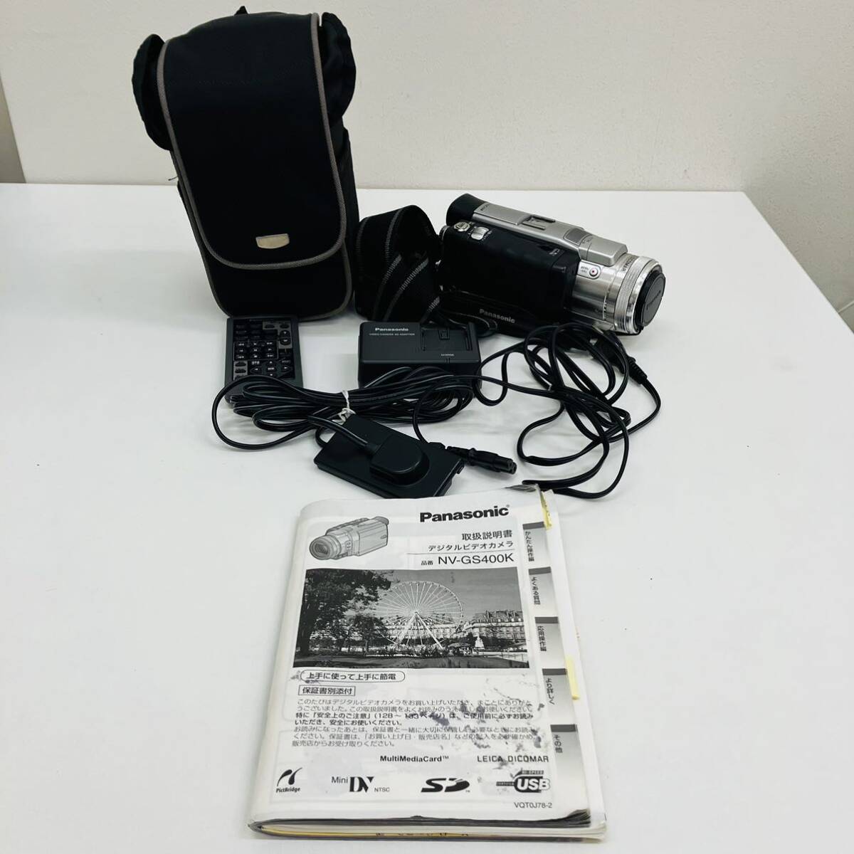 【現状販売品:動作確認済】Panasonic デジタルビデオカメラ ビデオカメラ JVC カメラ デジタルカメラ パナソニック NV-GS400K_画像1