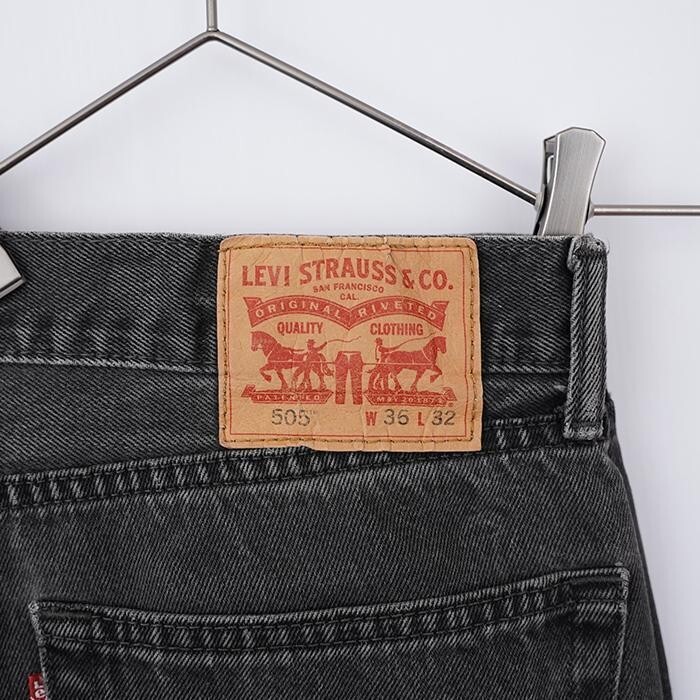 リーバイス505 Levis W36 ブラックデニム 黒 ストレート 8409_画像4