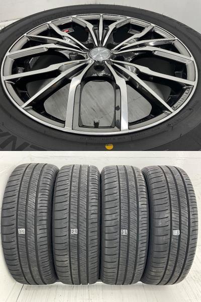 中古タイヤホイールセット 225/55R18 98V 18インチ 18×7J +53 5穴 PCD114.3 ダンロップ LEONIS 夏 サマー クロストレック d535_画像4