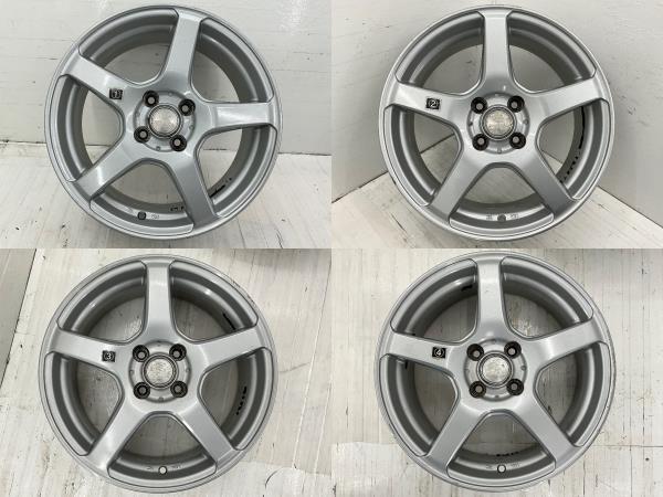 中古アルミホイール 4本セット 16×6J +42 4穴 PCD100 16インチ TOPY SIBILLA c1420_画像3