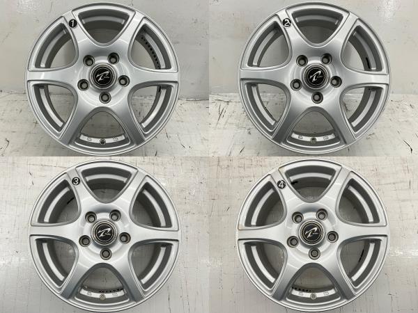 中古アルミホイール 4本セット 15×6J +53 5穴 PCD114.3 15インチ weds Treffer c1421_画像3