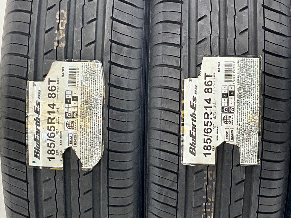 新品タイヤ 処分特価 4本セット 185/65R14 86T ヨコハマ BLUEARTH-ES ES32 夏 サマー 185/65/14 インテグラ b5488の画像2