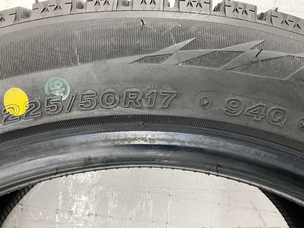 新品タイヤ 処分特価 2本セット 225/50R17 94Q ブリヂストン BLIZZAK VRX2 冬 スタッドレス 225/50/17 アコード 国産 日本製 b5698_画像6