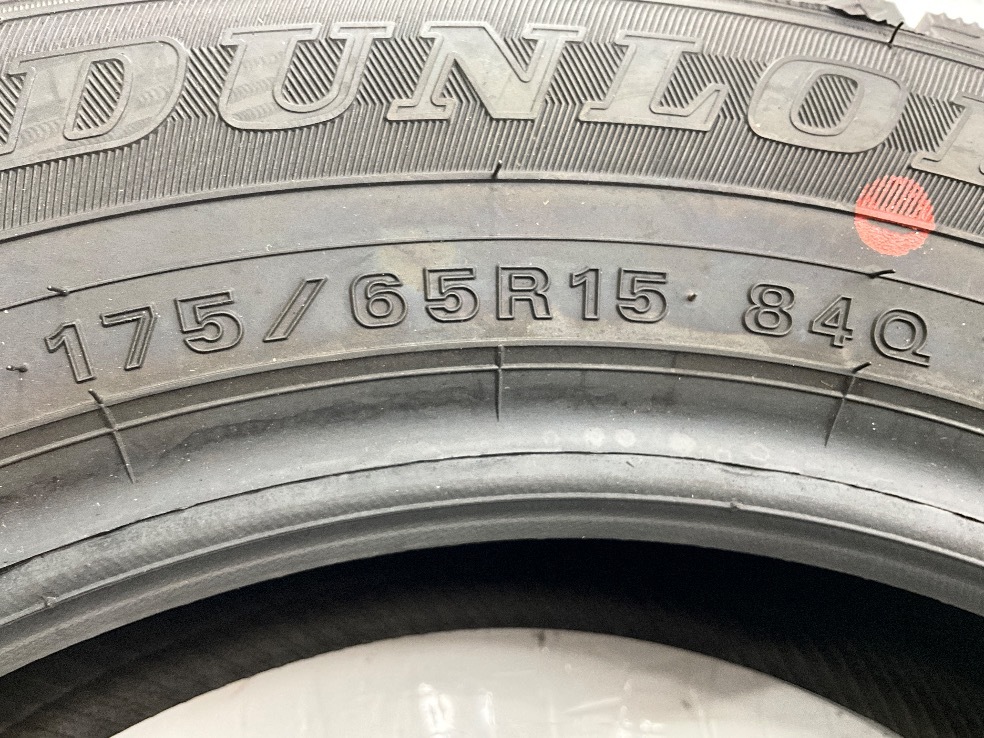 新品タイヤ 処分特価 2本セット 175/65R15 84Q ダンロップ WINTERMAXX WM02 冬 スタッドレス 175/65/15 ポルテ 国産 日本製 b5765_画像6