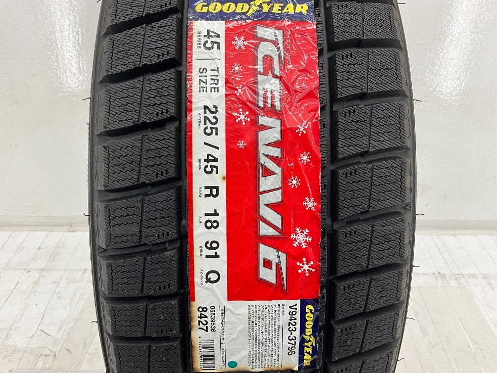  шина   избавление   специальная цена    1шт.    только  225/45R18 91Q  GOODYEAR  ICENAVI 6  Зима   зимняя резина  225/45/18  Estima  b5838