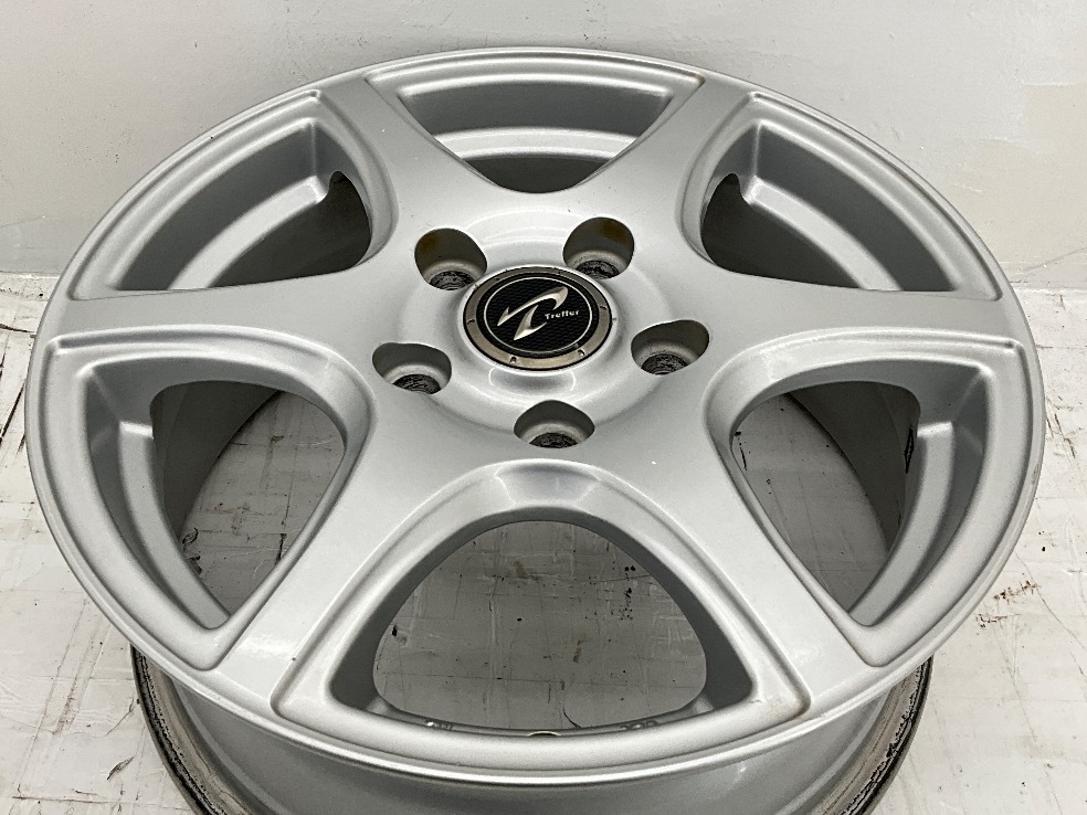 中古アルミホイール 4本セット 15×6J +53 5穴 PCD114.3 15インチ weds Treffer c1421_画像4