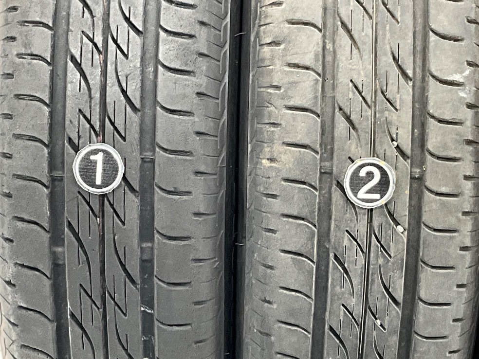 中古タイヤ 4本セット 155/65R14 75S ブリヂストン NEXTRY 夏 サマー 155/65/14 ミラ イース/アルト b5924_画像3