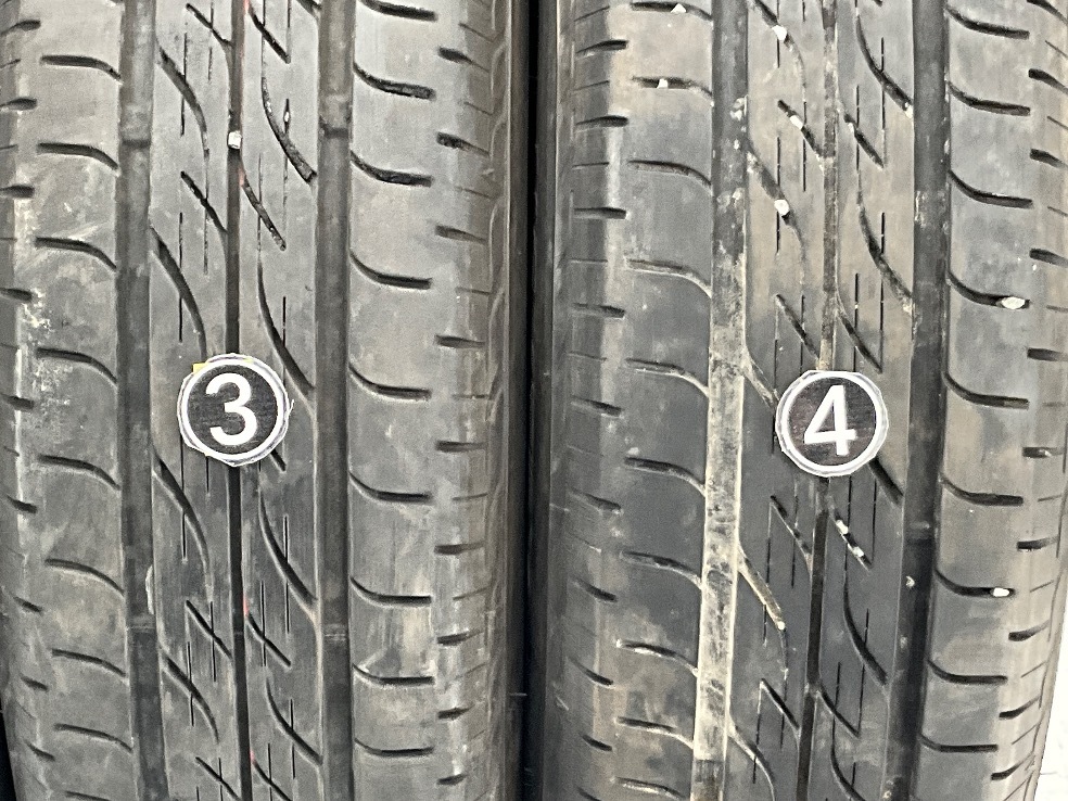 中古タイヤ 4本セット 155/65R14 75S ブリヂストン NEXTRY 夏 サマー 155/65/14 ミラ イース/アルト b5924_画像4